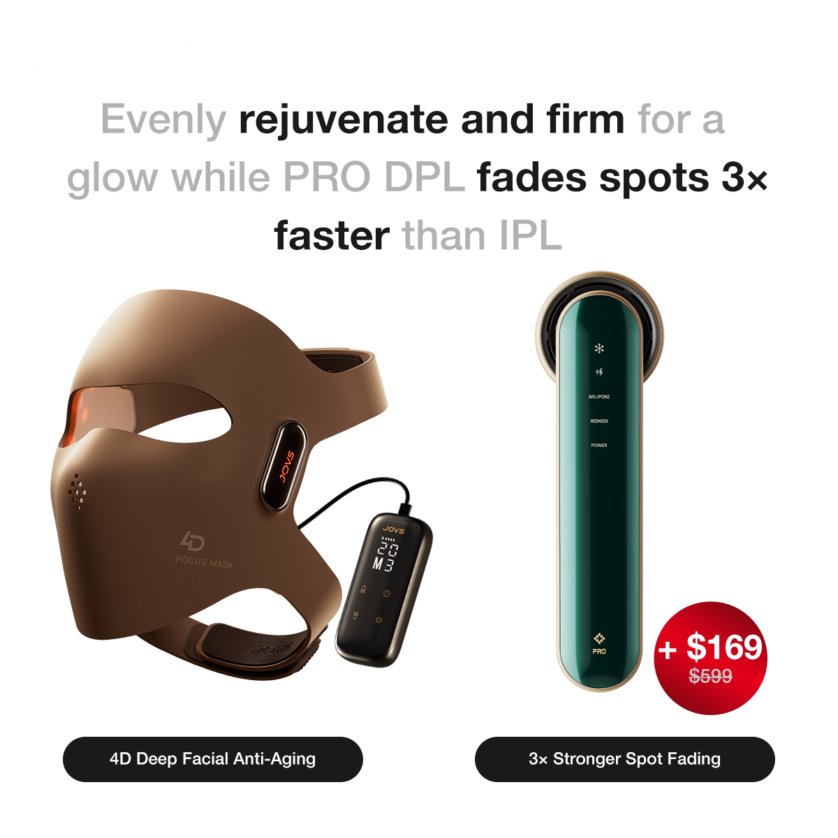 JOVS 4D Laser Light Therapy Mask