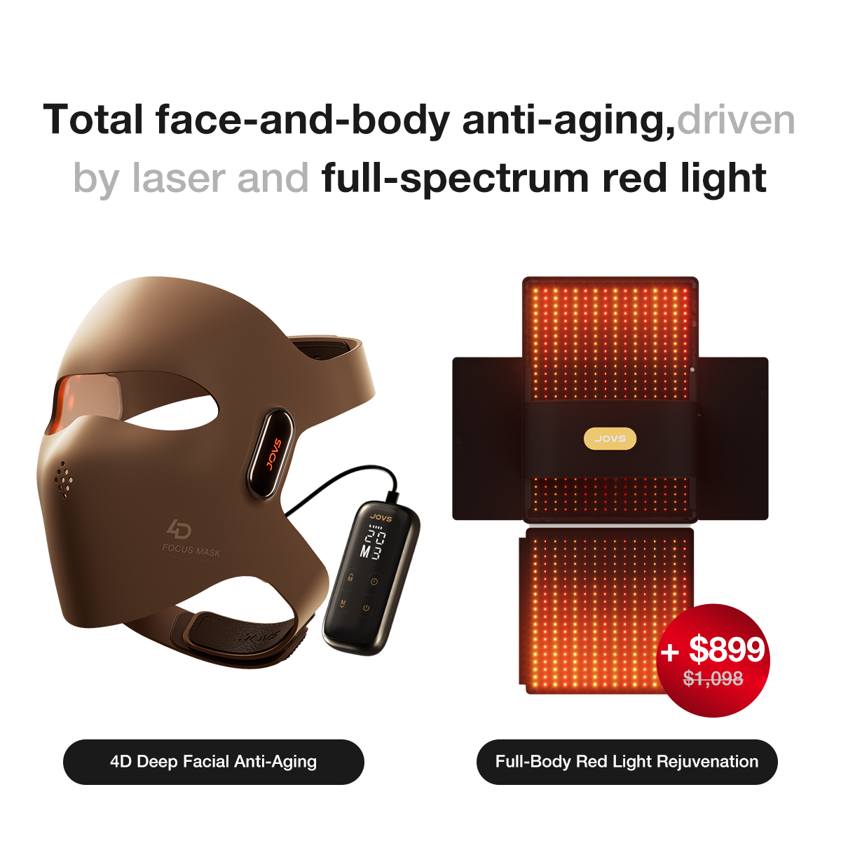 JOVS 4D Laser Light Therapy Mask