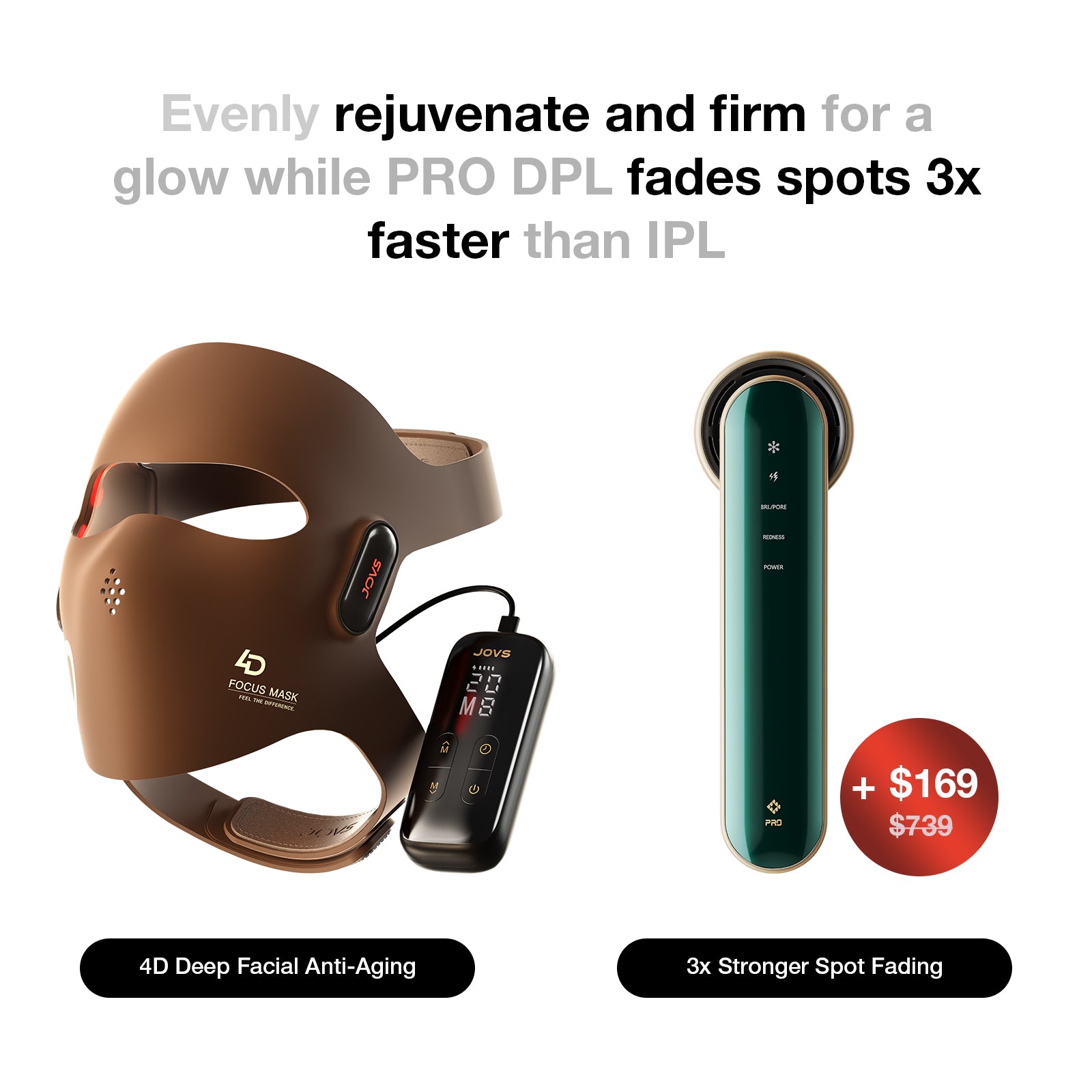 JOVS 4D Laser Light Therapy Mask