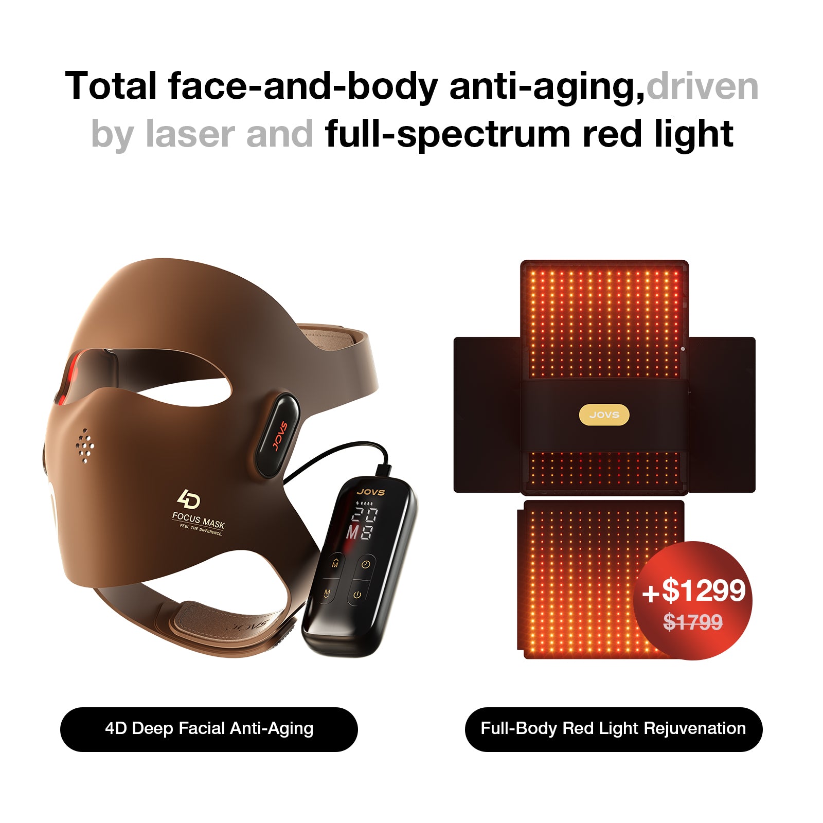 JOVS 4D Laser Light Therapy Mask