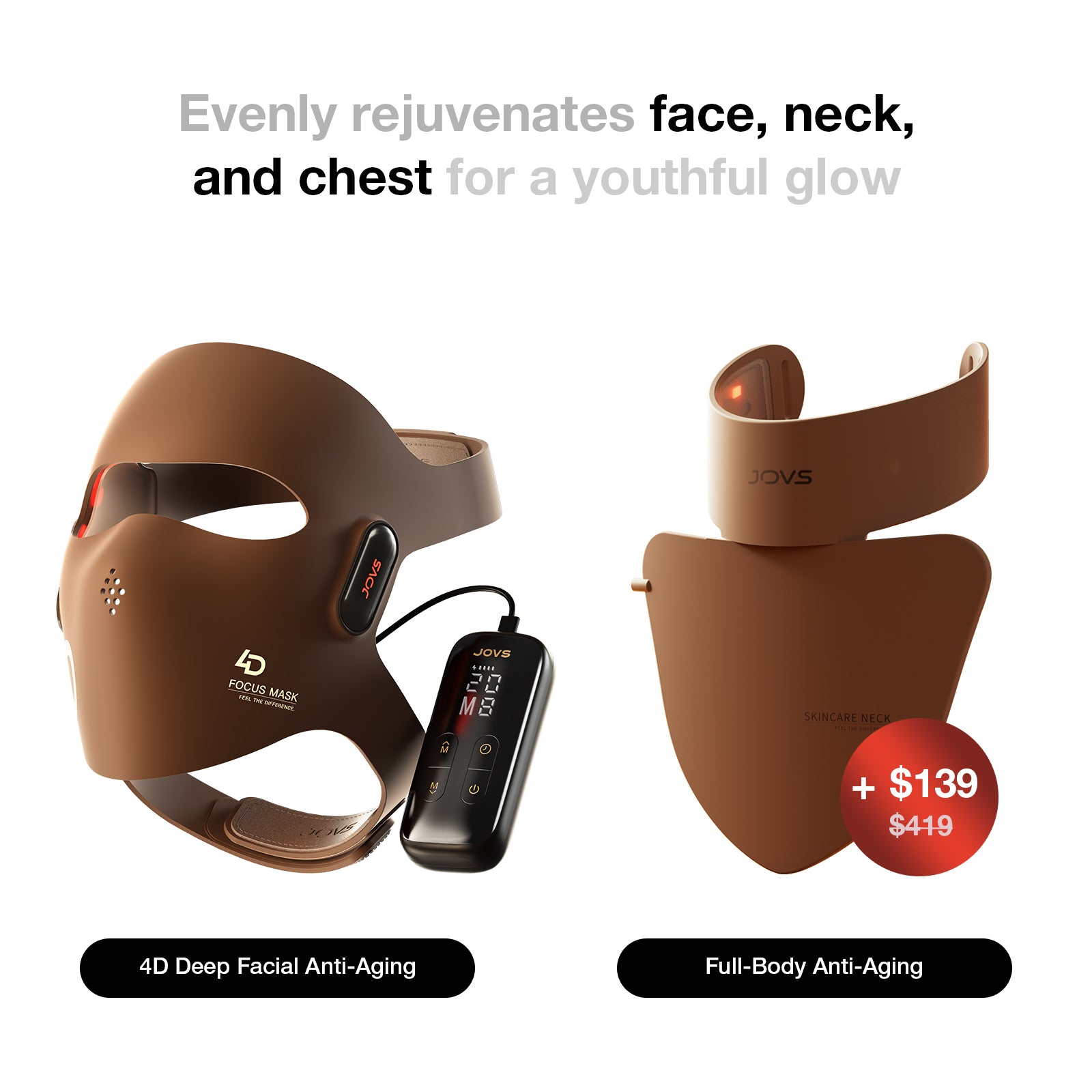 JOVS 4D Laser Light Therapy Mask