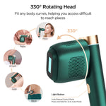 330° Rotating Head of JOVS Venus Pro ll IPL Hair Removal Device in face、arms、armpit、legs and Bikini situations.